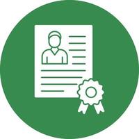 Employee Qualification Vector Icon Design