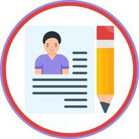 Applicant Vector Icon Design