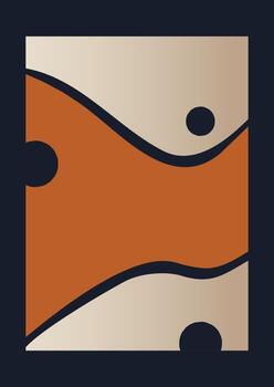 ilustración de degradado abstracto con formas geométricas. vector