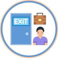 Exit Interview Vector Icon Design