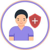 diseño de icono de vector de seguridad de salud