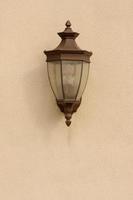 Lamp on Stucco Wall photo