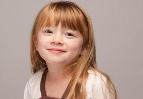 Portrait of an Adorable Red Haired Girl photo