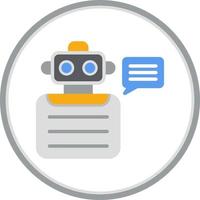 Robot Advisor Vector Icon Design