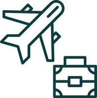 Business Trip Vector Icon Design