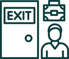 Exit Interview Vector Icon Design