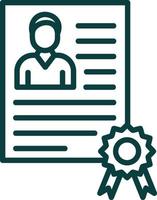 Employee Qualification Vector Icon Design