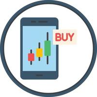 Buy Stocks Vector Icon Design