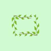 Leaf Frame Design vector