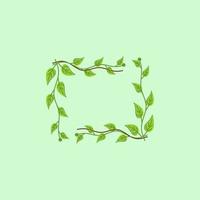 Leaf Frame Design vector