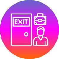 Exit Interview Vector Icon Design