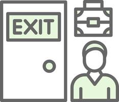 Exit Interview Vector Icon Design