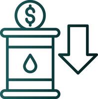 Oil Investing Vector Icon Design