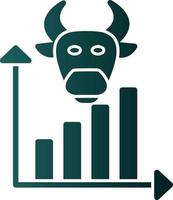 Bull Market Vector Icon Design