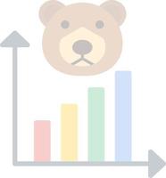 Bear Market Vector Icon Design