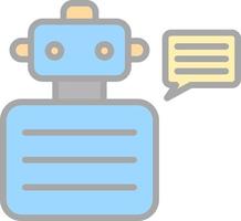 Robot Advisor Vector Icon Design