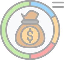 Asset Allocation Vector Icon Design