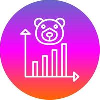 Bear Market Vector Icon Design