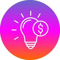 Investment Idea Vector Icon Design