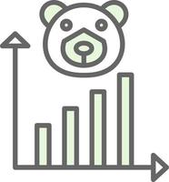 Bear Market Vector Icon Design