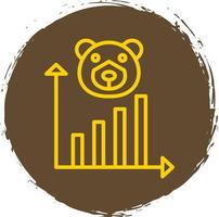 Bear Market Vector Icon Design