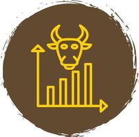 Bull Market Vector Icon Design