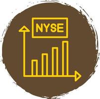 diseño de icono de vector de nyse