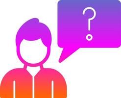 Ask Vector Icon Design