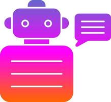 Robot Advisor Vector Icon Design