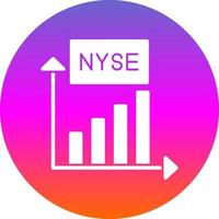 diseño de icono de vector de nyse