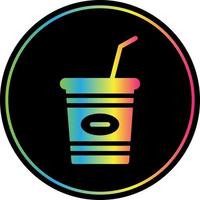 Milkshake Vector Icon Design