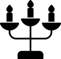 diseño de icono de vector de candelabro