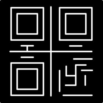Qr Code Vector Icon Design
