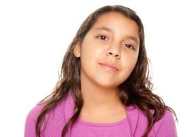 Pretty Hispanic Girl Portrait photo