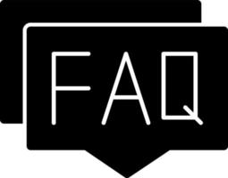 Faq Vector Icon Design