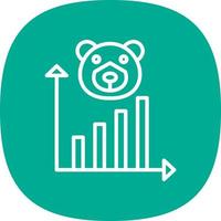 Bear Market Vector Icon Design