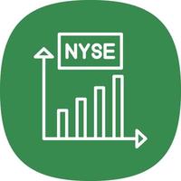 diseño de icono de vector de nyse