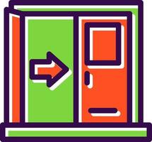 Exit Vector Icon Design