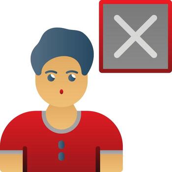 Delete User Vector Icon Design