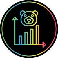 Bear Market Vector Icon Design