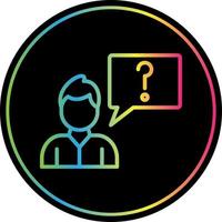 Ask Vector Icon Design