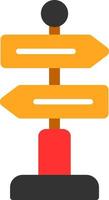 Directional Sign Vector Icon Design