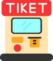 Ticket Machine Vector Icon Design