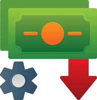 Income Settings Vector Icon Design