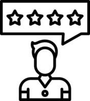 Customer Review Vector Icon Design