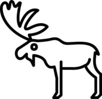 Moose Vector Icon Design