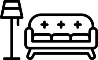 diseño de icono de vector de sofá