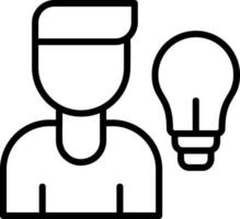 Thinking Vector Icon Design