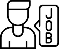 Job Vector Icon Design