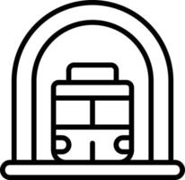 diseño de icono de vector de metro